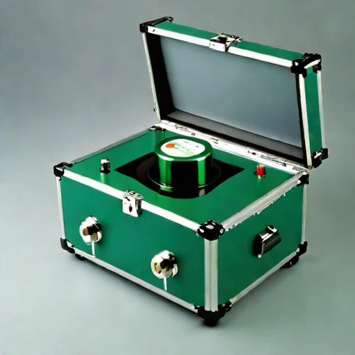 An infrasound pressure-reference cell, photographed against a plain background