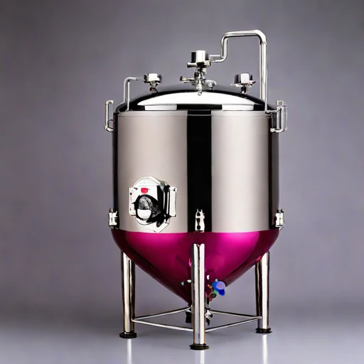 A karst-air inoculation fermenter, photographed against a plain background