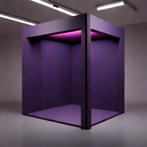 A karst-geometry reverberation gallery, photographed against a plain background