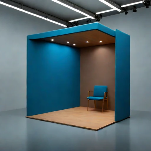 A karst-geometry reverberation gallery, photographed against a plain background