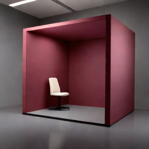 A karst-geometry reverberation gallery, photographed against a plain background
