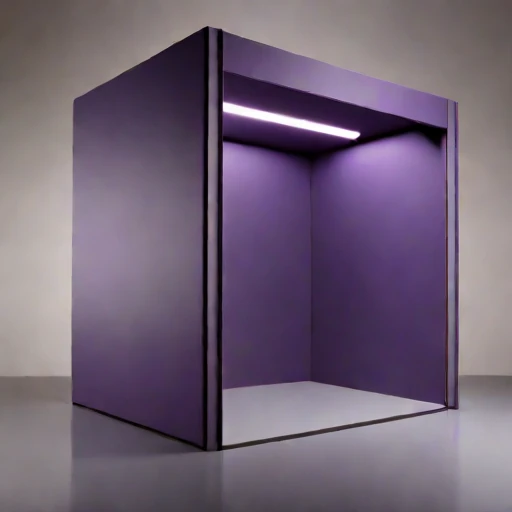 A karst-geometry reverberation gallery, photographed against a plain background