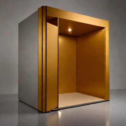 A karst-geometry reverberation gallery, photographed against a plain background