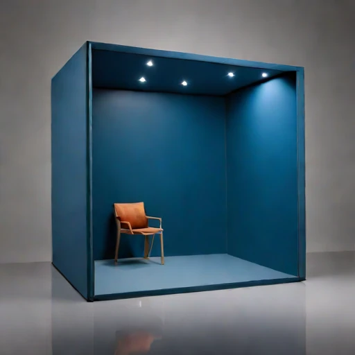 A karst-geometry reverberation gallery, photographed against a plain background
