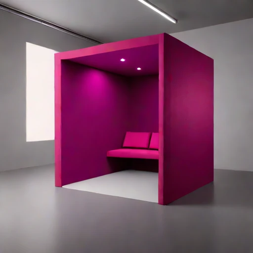A karst-geometry reverberation gallery, photographed against a plain background