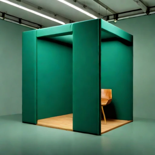 A karst-geometry reverberation gallery, photographed against a plain background