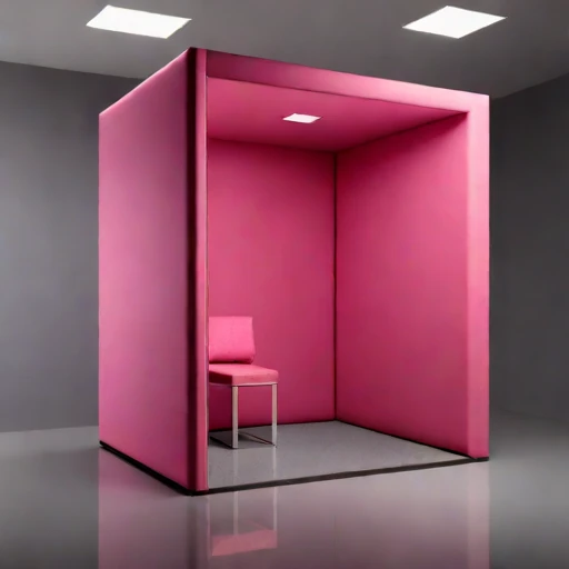 A karst-geometry reverberation gallery, photographed against a plain background