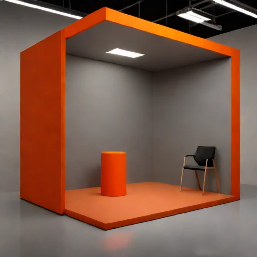 A karst-geometry reverberation gallery, photographed against a plain background