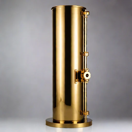 A karst-limestone polishing column, photographed against a plain background
