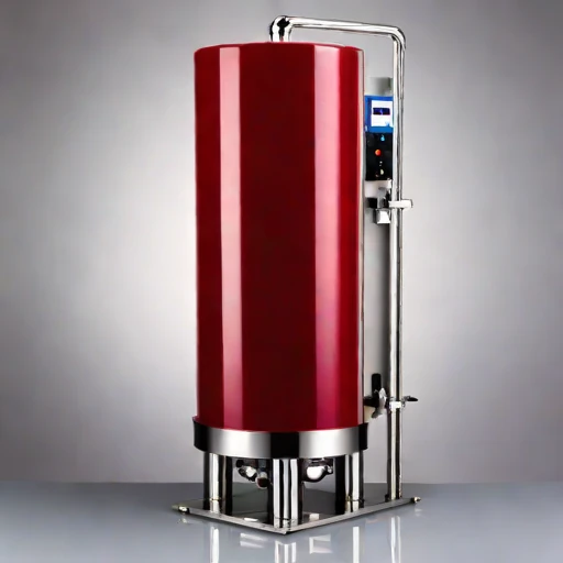A karst-limestone polishing column, photographed against a plain background