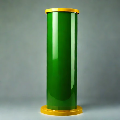 A karst-limestone polishing column, photographed against a plain background