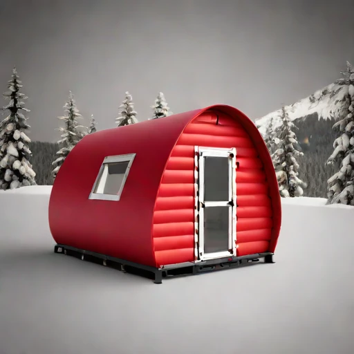 A katabatic-rated wind shelter, photographed against a plain background