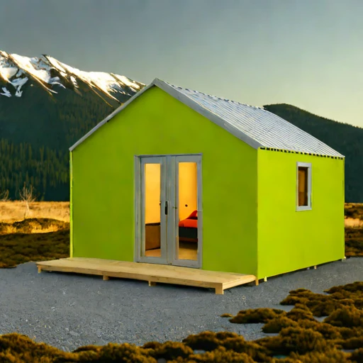 A katabatic-rated wind shelter, photographed against a plain background