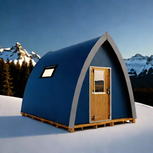 A katabatic-rated wind shelter, photographed against a plain background