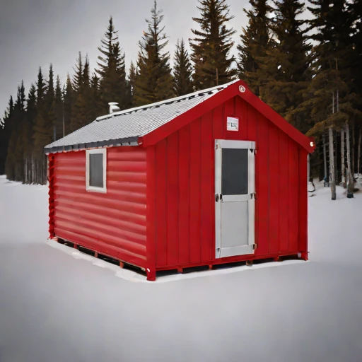 A katabatic-rated wind shelter, photographed against a plain background