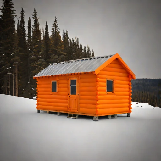 A katabatic-rated wind shelter, photographed against a plain background