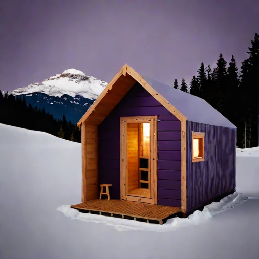 A katabatic-rated wind shelter, photographed against a plain background