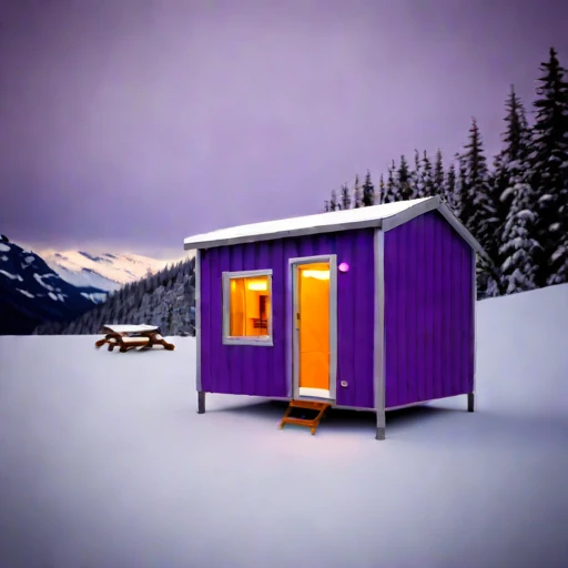 A katabatic-rated wind shelter, photographed against a plain background