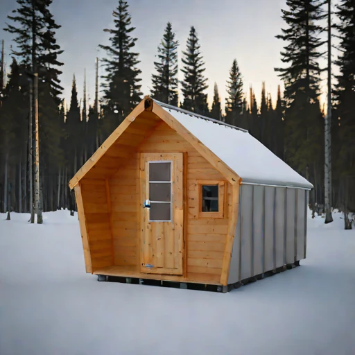 A katabatic-rated wind shelter, photographed against a plain background
