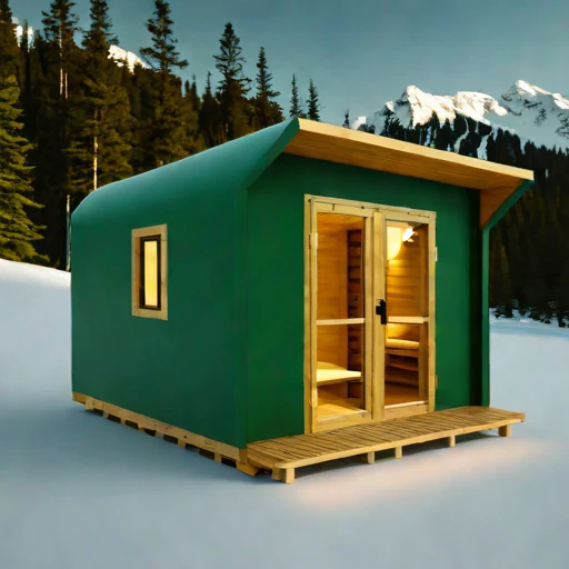 A katabatic-rated wind shelter, photographed against a plain background