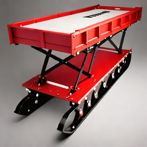A katabatic-snowdrift hauler, photographed against a plain background