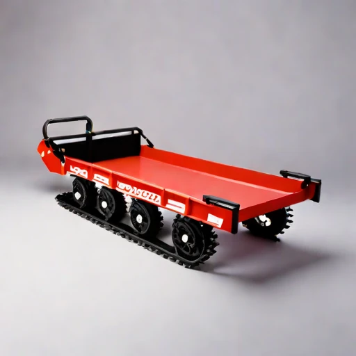 A katabatic-snowdrift hauler, photographed against a plain background