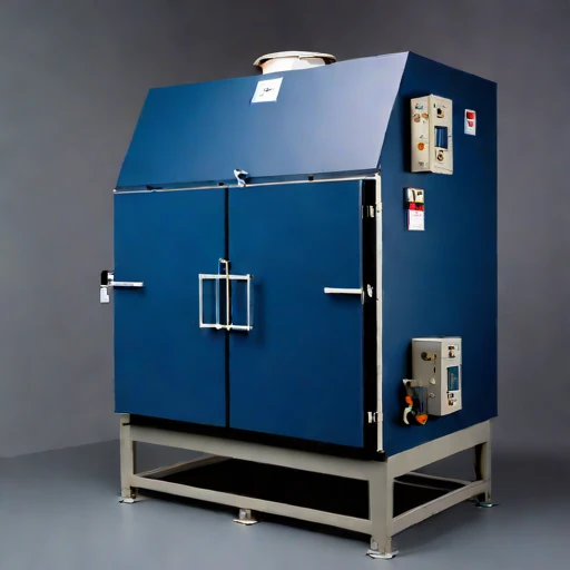 A lahar-ash reduction kiln, photographed against a plain background