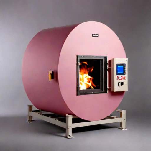 A lahar-ash reduction kiln, photographed against a plain background