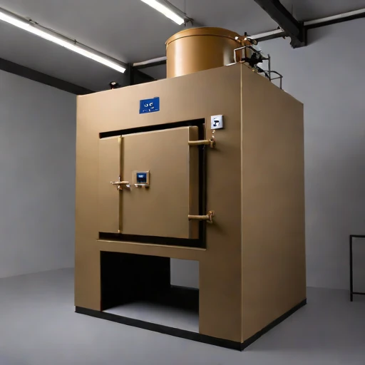 A lahar-ash reduction kiln, photographed against a plain background