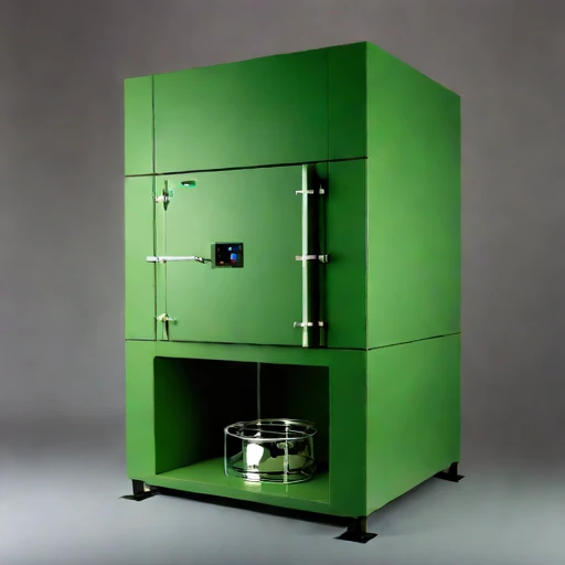 A lahar-ash reduction kiln, photographed against a plain background