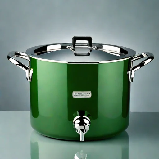 A loess-insulated pickling crock, photographed against a plain background