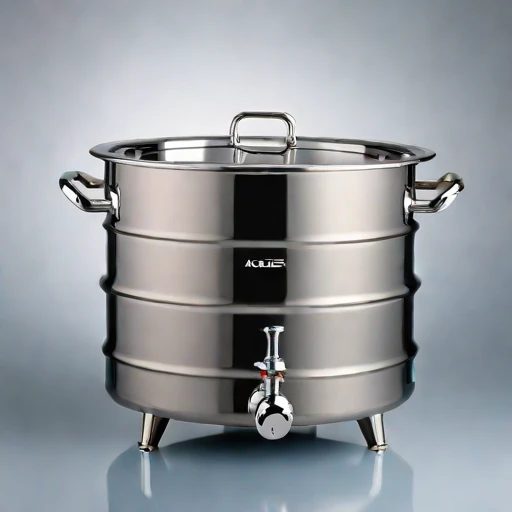 A loess-insulated pickling crock, photographed against a plain background