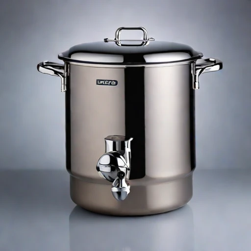 A loess-insulated pickling crock, photographed against a plain background