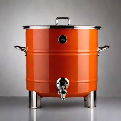 A loess-insulated pickling crock, photographed against a plain background