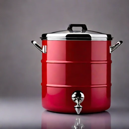 A loess-insulated pickling crock, photographed against a plain background