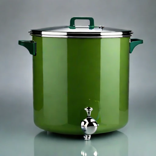 A loess-insulated pickling crock, photographed against a plain background