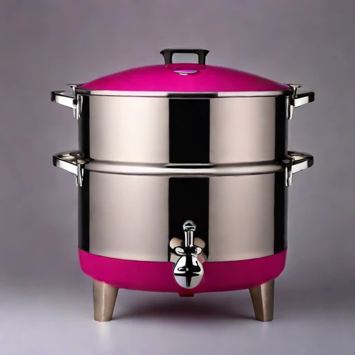 A loess-insulated pickling crock, photographed against a plain background