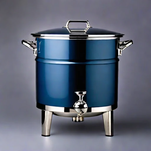 A loess-insulated pickling crock, photographed against a plain background