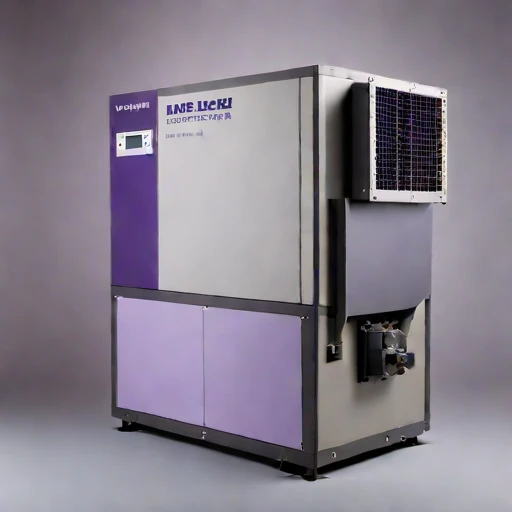 A lapilli-load cyclone separator, photographed against a plain background