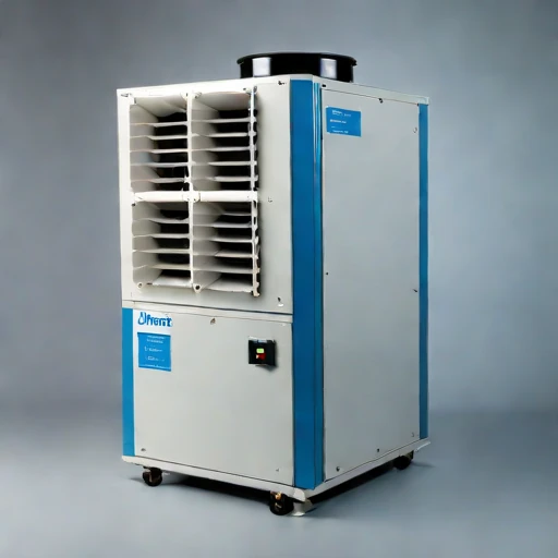 A lapilli-load cyclone separator, photographed against a plain background