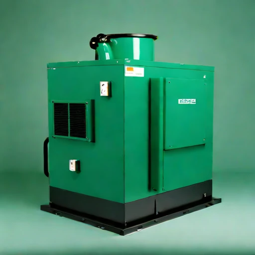 A lapilli-load cyclone separator, photographed against a plain background