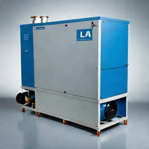 A lapilli-load cyclone separator, photographed against a plain background