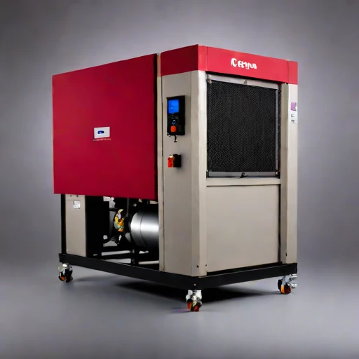 A lapilli-load cyclone separator, photographed against a plain background