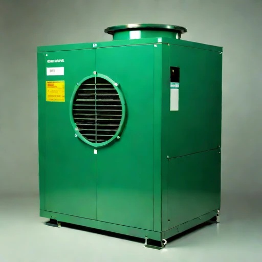 A lapilli-load cyclone separator, photographed against a plain background