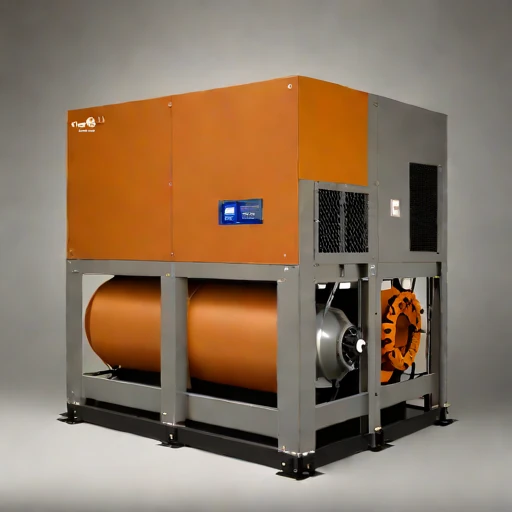 A lapilli-load cyclone separator, photographed against a plain background