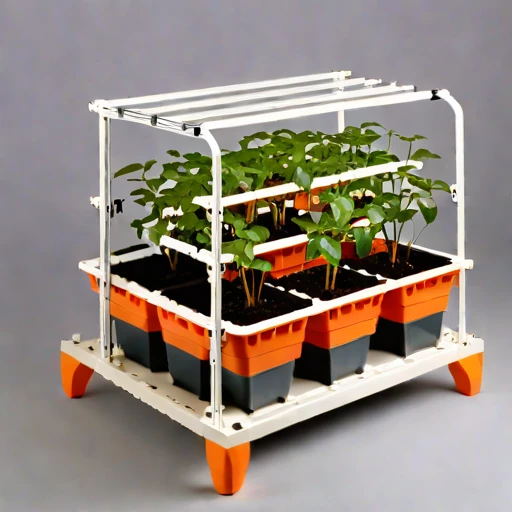 A loess-terrace propagation frame, photographed against a plain background