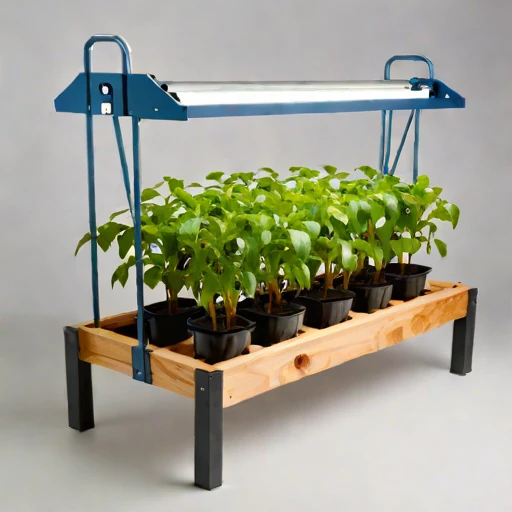 A loess-terrace propagation frame, photographed against a plain background