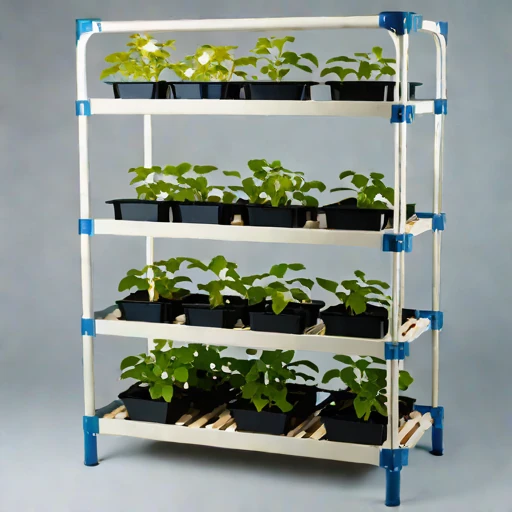 A loess-terrace propagation frame, photographed against a plain background
