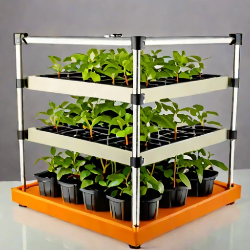 A loess-terrace propagation frame, photographed against a plain background