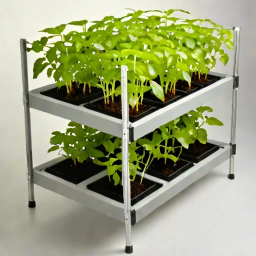 A loess-terrace propagation frame, photographed against a plain background